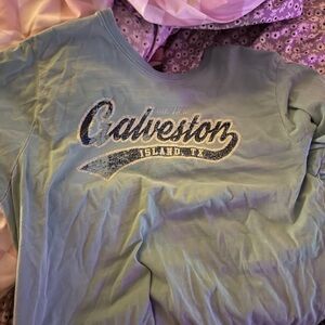 Galveston Island TX Blue T-Shirt